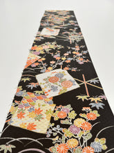画像をギャラリービューアに読み込む, 麻の葉地紋に破れ色紙に松竹梅模様【長丈シュッケニ・丈91㎝】