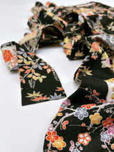 画像をギャラリービューアに読み込む, 麻の葉地紋に破れ色紙に松竹梅模様【長丈シュッケニ・丈91㎝】