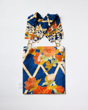 画像をギャラリービューアに読み込む, 檜垣地紋に桔梗撫子牡丹模様【ギャザートート】②