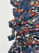 画像をギャラリービューアに読み込む, 紗綾型地紋に椿模様【長丈シュッケニ・丈91㎝】