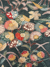 画像をギャラリービューアに読み込む, 膨れ織り草花風景模様 【サイドギャザーワンピース】