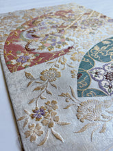 画像をギャラリービューアに読み込む, 地紙に花鳥七宝唐華模様【あずま型 大】上物