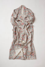 画像をギャラリービューアに読み込む, 白縁縦花暈し模様【四つ釦】