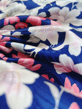 画像をギャラリービューアに読み込む, 変わり波地紋に花尽くし模様【ティアード】