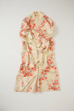 画像をギャラリービューアに読み込む, 芝地紋に枝桜花模様【六つ釦】