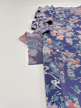 画像をギャラリービューアに読み込む, 縮緬地の暈し風景模様【長丈シュッケニ】