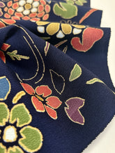 画像をギャラリービューアに読み込む, 型染花絵模様【サイドギャザーワンピース】