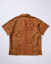 画像をギャラリービューアに読み込む, 抽象花鳥更紗模様・染・大島紬【L】