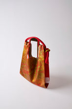 画像をギャラリービューアに読み込む, 赤緑の暈し引箔の唐花模様【ケニショ・小】