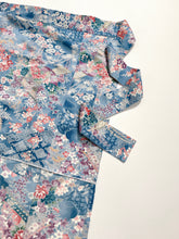 画像をギャラリービューアに読み込む, 雲絵に四季の草花尽くし模様【長丈シュッケニ・丈91㎝】