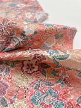 画像をギャラリービューアに読み込む, 紗綾型地紋に絞りに梅葉模様【長丈シュッケニ】【日本橋三越品】