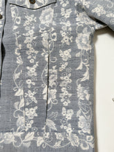 画像をギャラリービューアに読み込む, 縞唐花模様紬【ケニジャン】