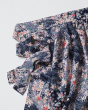 画像をギャラリービューアに読み込む, 鬼しぼ縮緬に友禅染流水草花模様【ギャザータイプ】(新商品)