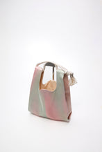 画像をギャラリービューアに読み込む, 薄錆青磁・桃暈し格子地織④【ケニショ・小】