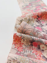 画像をギャラリービューアに読み込む, 四季の草花に松模様・縮緬