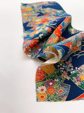 画像をギャラリービューアに読み込む, 地紙扇に草花模様・縮緬