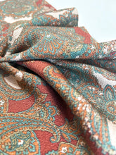 画像をギャラリービューアに読み込む, 鬼しぼ縮緬・ペイズリー更紗模様【サイドギャザーワンピース】