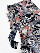 画像をギャラリービューアに読み込む, 雲ヱに花松絞り絵模様【長丈シュッケニ・丈91㎝】