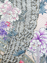 画像をギャラリービューアに読み込む, 波地紋牡丹絵模様【ティアード】