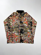 画像をギャラリービューアに読み込む, 変わり横線地紋に撫子・椿花模様【S】