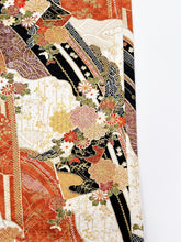 画像をギャラリービューアに読み込む, 七宝地紋に破れ色紙古典柄模様【長丈シュッケニ】