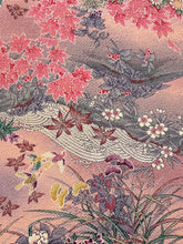 画像をギャラリービューアに読み込む, 水辺の総草花に暈し模様・縮緬