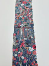 画像をギャラリービューアに読み込む, 縮緬友禅・牡丹藤・草花模様【サイドギャザーワンピース】