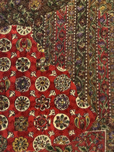 画像をギャラリービューアに読み込む, 紗綾型地紋に手染め更紗丸古典模様【M】