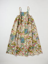 画像をギャラリービューアに読み込む, 縮緬・四季の草花流水模様【サイドギャザーワンピース】
