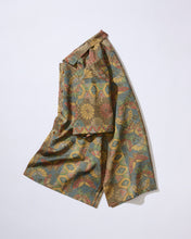 画像をギャラリービューアに読み込む, 蝶に菊・亀甲模様染大島【S】