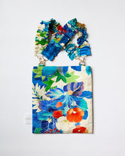 画像をギャラリービューアに読み込む, 変わり亀甲地紋に金彩縁の草花模様【ギャザートート】②