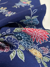 画像をギャラリービューアに読み込む, 椿に菊草花模様【サイドギャザーワンピース】