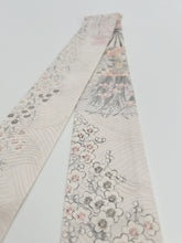 画像をギャラリービューアに読み込む, 総地紋の扇面枝梅花模様【特短】