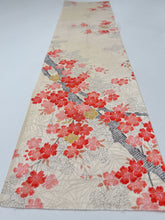 画像をギャラリービューアに読み込む, 芝地紋に枝桜花模様【六つ釦】