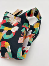 画像をギャラリービューアに読み込む, 型染花鳥模様・小【KBCコラボバッグ】