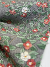 画像をギャラリービューアに読み込む, 縮緬・椿尽くし模様【サイドギャザーワンピース】