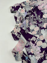 画像をギャラリービューアに読み込む, 流水地紋に雪輪模様草花尽くし【長丈シュッケニ・丈91㎝】