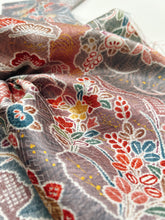 画像をギャラリービューアに読み込む, 橘に雲絵に総紗綾型地紋【長丈シュッケニ・丈91㎝】