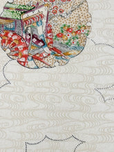 画像をギャラリービューアに読み込む, 流水地紋に丸中人物画模様【ギャザータイプ】(新商品)