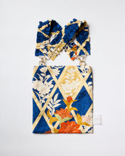 画像をギャラリービューアに読み込む, 檜垣地紋に桔梗撫子牡丹模様【ギャザートート】①