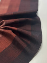 画像をギャラリービューアに読み込む, 縞織り出し手織り節着物【L】アンティーク