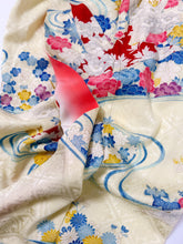 画像をギャラリービューアに読み込む, 【予約品】古典地紋に鶴花尽くし模様(ビンテージ