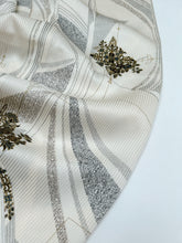 画像をギャラリービューアに読み込む, ⚠️シミあり縞地紋に江戸小紋変わり模様【長丈シュッケニ・丈91㎝】