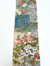 画像をギャラリービューアに読み込む, 縮緬・四季の草花流水模様【サイドギャザーワンピース】