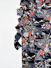 画像をギャラリービューアに読み込む, 雲ヱに花松絞り絵模様【長丈シュッケニ・丈91㎝】