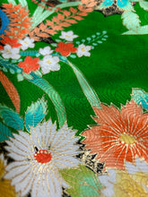 画像をギャラリービューアに読み込む, 荒波地紋に牡丹梅撫子草花模様【ギャザートート】②