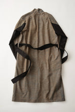 画像をギャラリービューアに読み込む, 茶色×水色玉虫紬