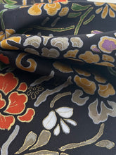 画像をギャラリービューアに読み込む, 花唐草模様に金彩縁【長丈シュッケニ・丈91㎝】