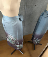 画像をギャラリービューアに読み込む, 草花模様の暈し染め(花箔)銀彩(作家物)【フォーマルシュッケニ】