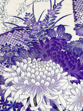 画像をギャラリービューアに読み込む, 変わり波菱に扇花車模様【ティアード】